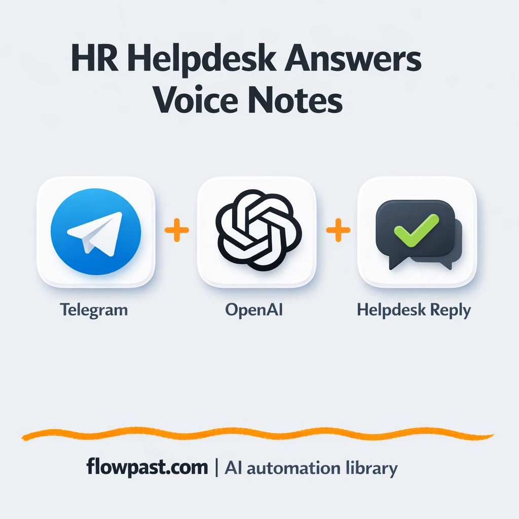 Telegram + OpenAI: HR answers from your policy docs - n8n workflow automation template