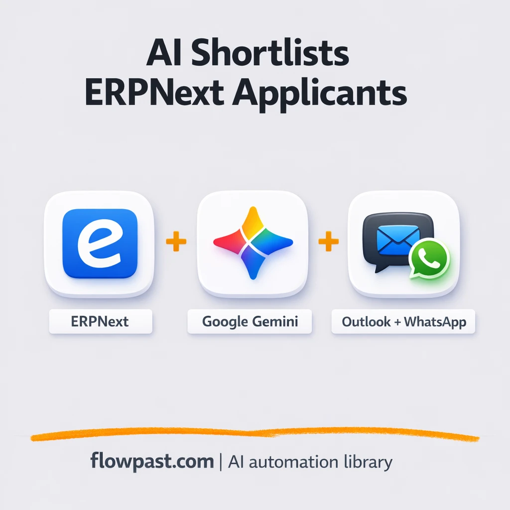 ERPNext + OpenAI, faster applicant shortlisting - n8n workflow automation template