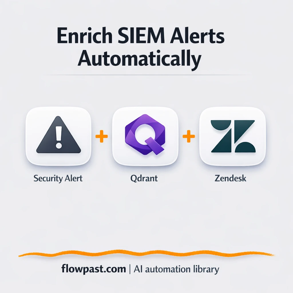Zendesk + OpenAI: SIEM alerts with MITRE context - n8n workflow automation template