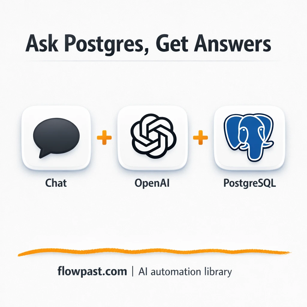 Slack meets PostgreSQL for instant data answers - n8n workflow automation template
