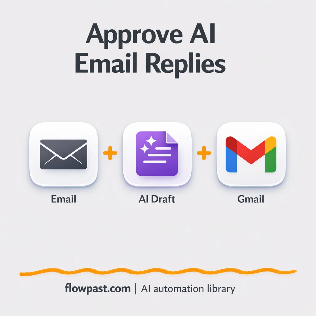 Gmail + OpenAI: approved drafts for faster replies - n8n workflow automation template