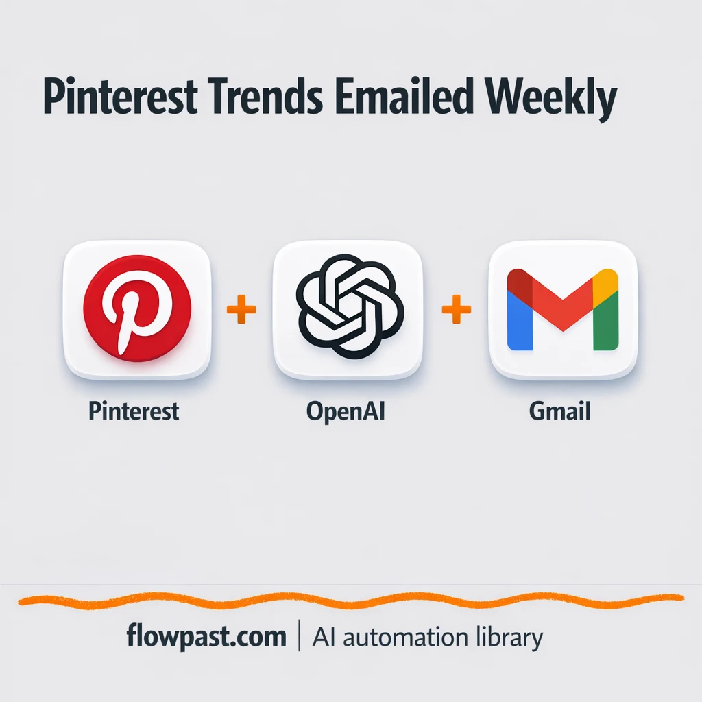 Pinterest + Airtable: trend insights emailed via Gmail - n8n workflow automation template