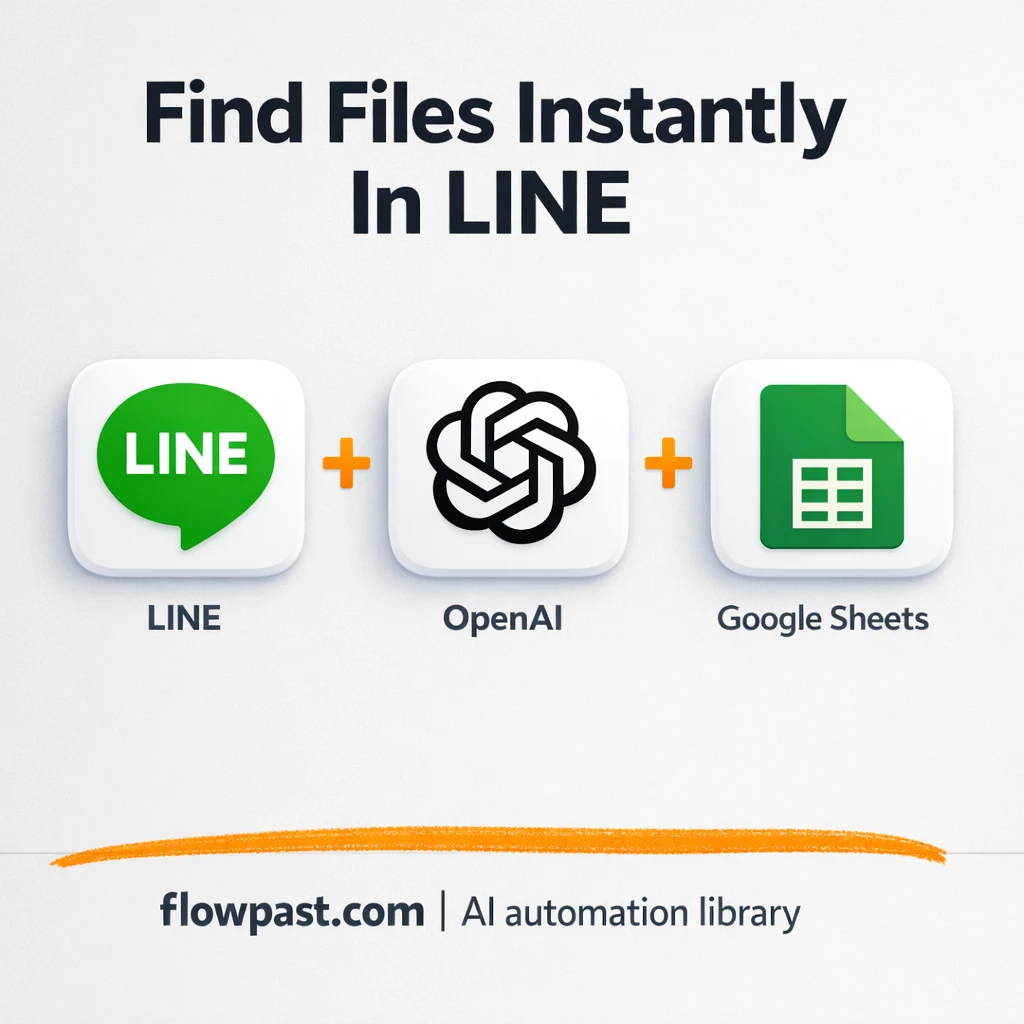 LINE + Google Sheets: instant Google Drive file links - n8n workflow automation template
