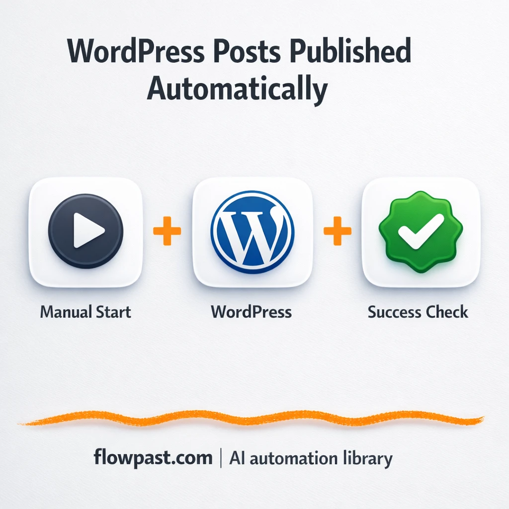 WordPress + Telegram: publish posts with proof - n8n workflow automation template
