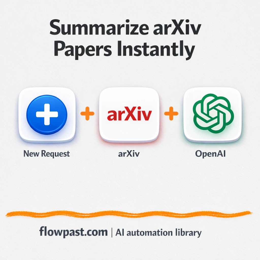 arXiv + OpenAI: structured paper summaries fast - n8n workflow automation template