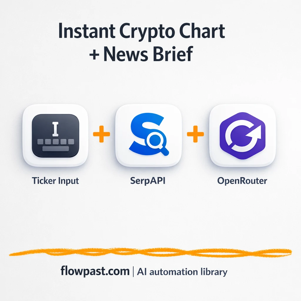 Chart-Img + SerpAPI: crypto moves explained fast - n8n workflow automation template