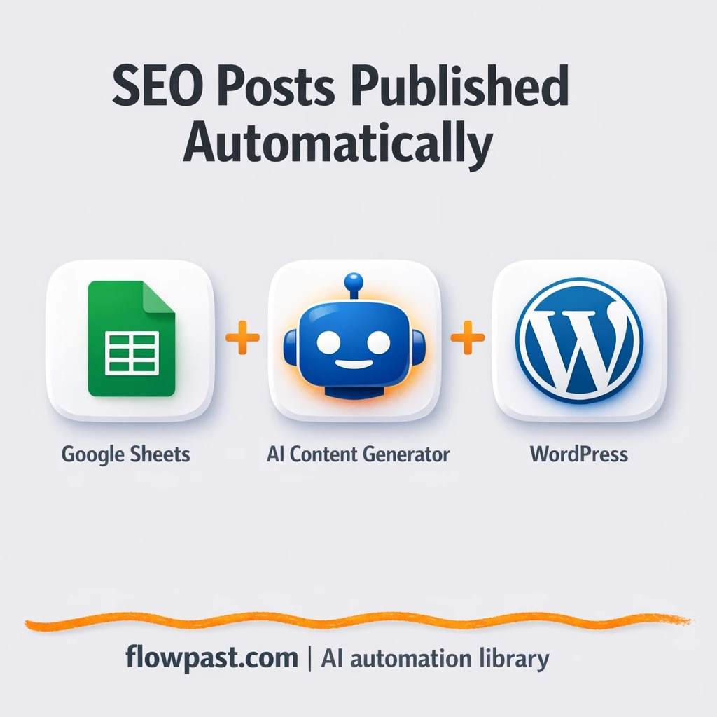 Google Sheets to WordPress, posts publish themselves - n8n workflow automation template