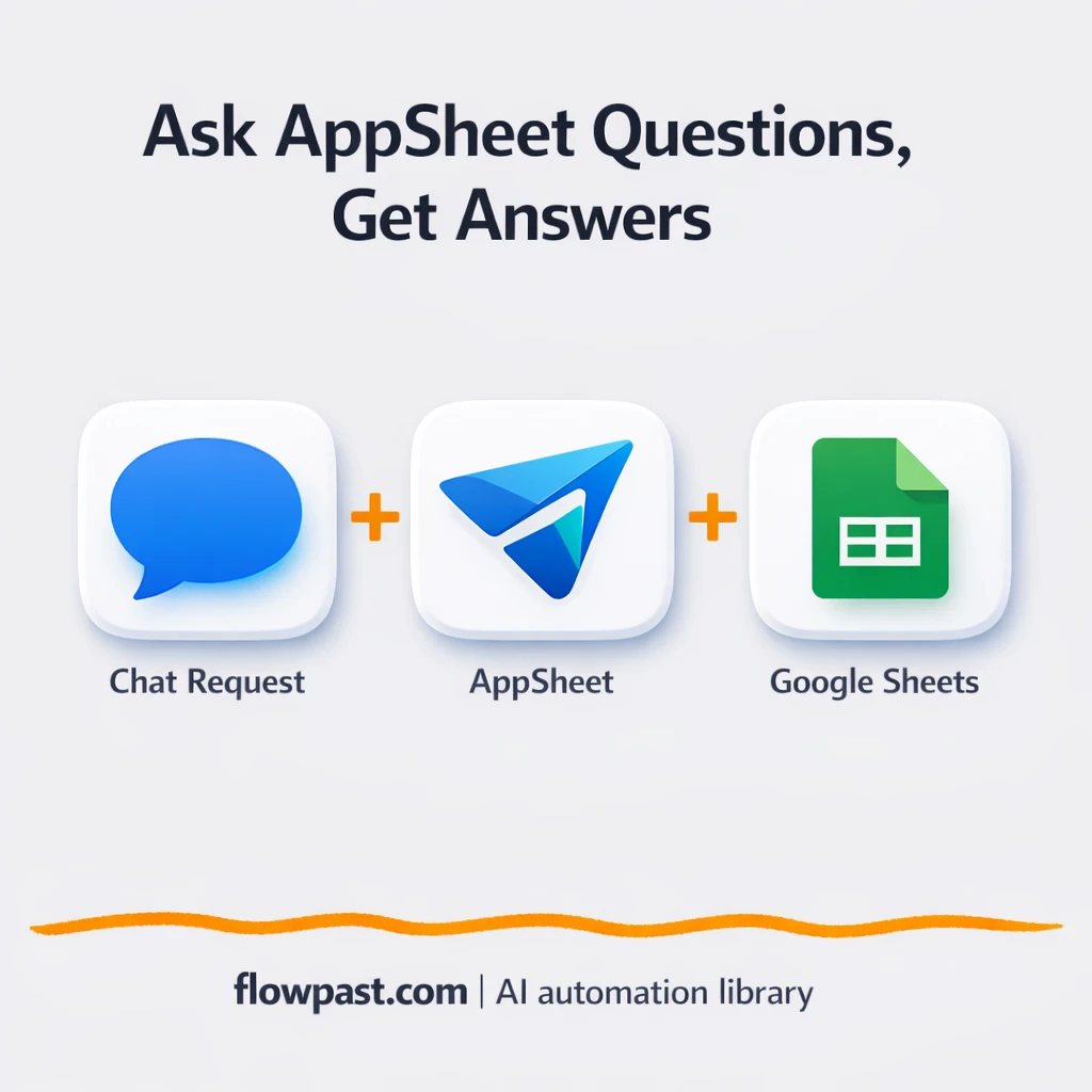 AppSheet + Google Sheets: accurate data lookups - n8n workflow automation template