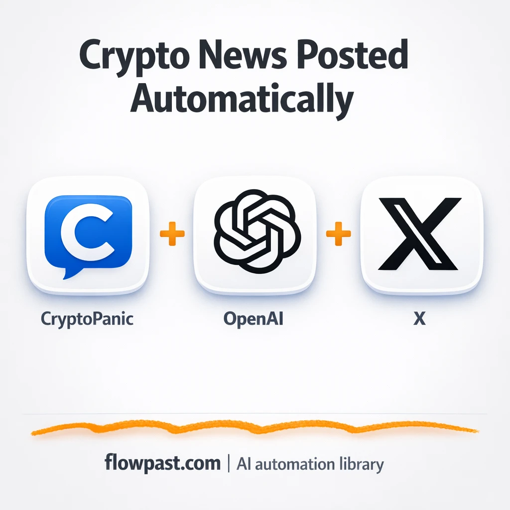 CryptoPanic to X and Telegram, posts stay consistent - n8n workflow automation template