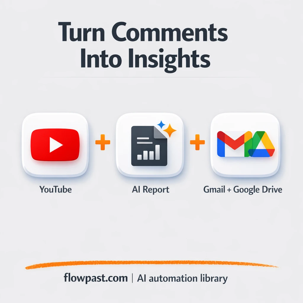 YouTube to Gmail, comment insights you can act on - n8n workflow automation template