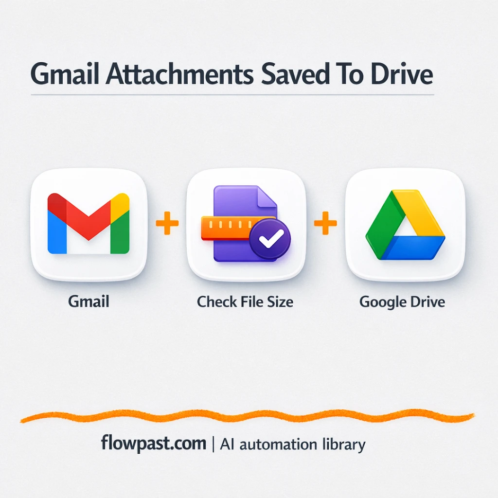 Gmail to Google Drive, attachments filed correctly - n8n workflow automation template