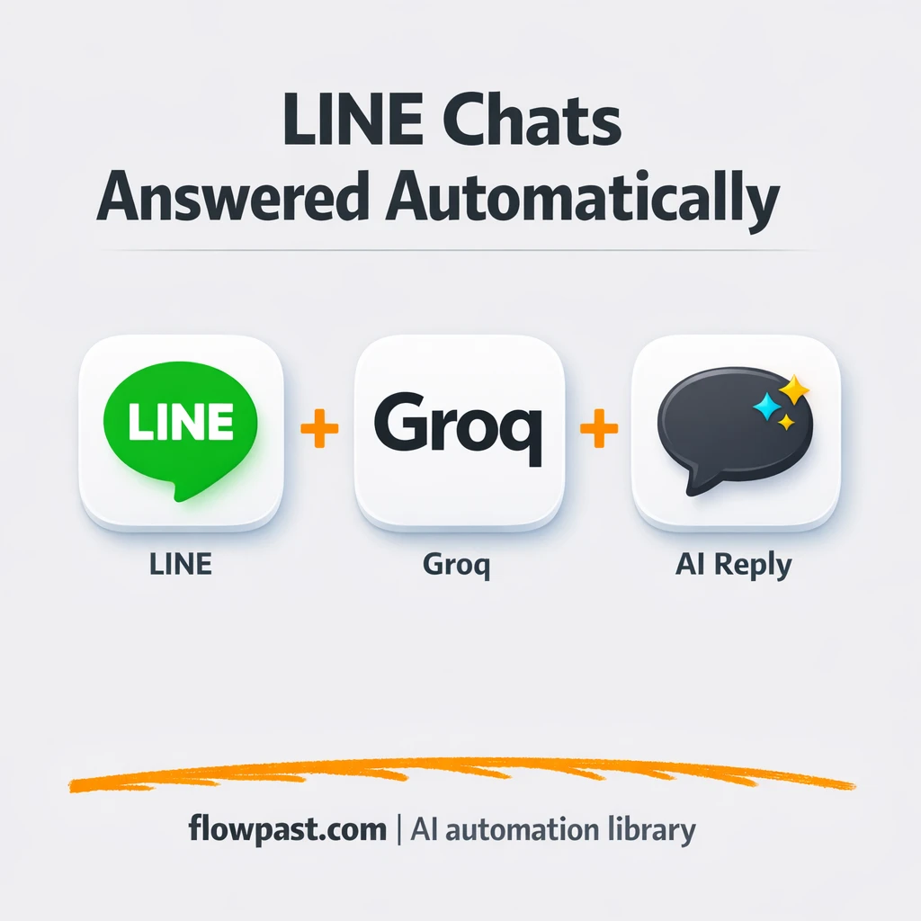 LINE + Groq: reliable chatbot replies for long messages - n8n workflow automation template