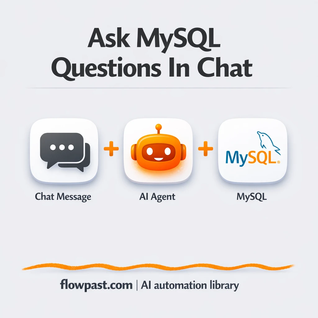 Slack + MySQL: instant answers to data questions - n8n workflow automation template