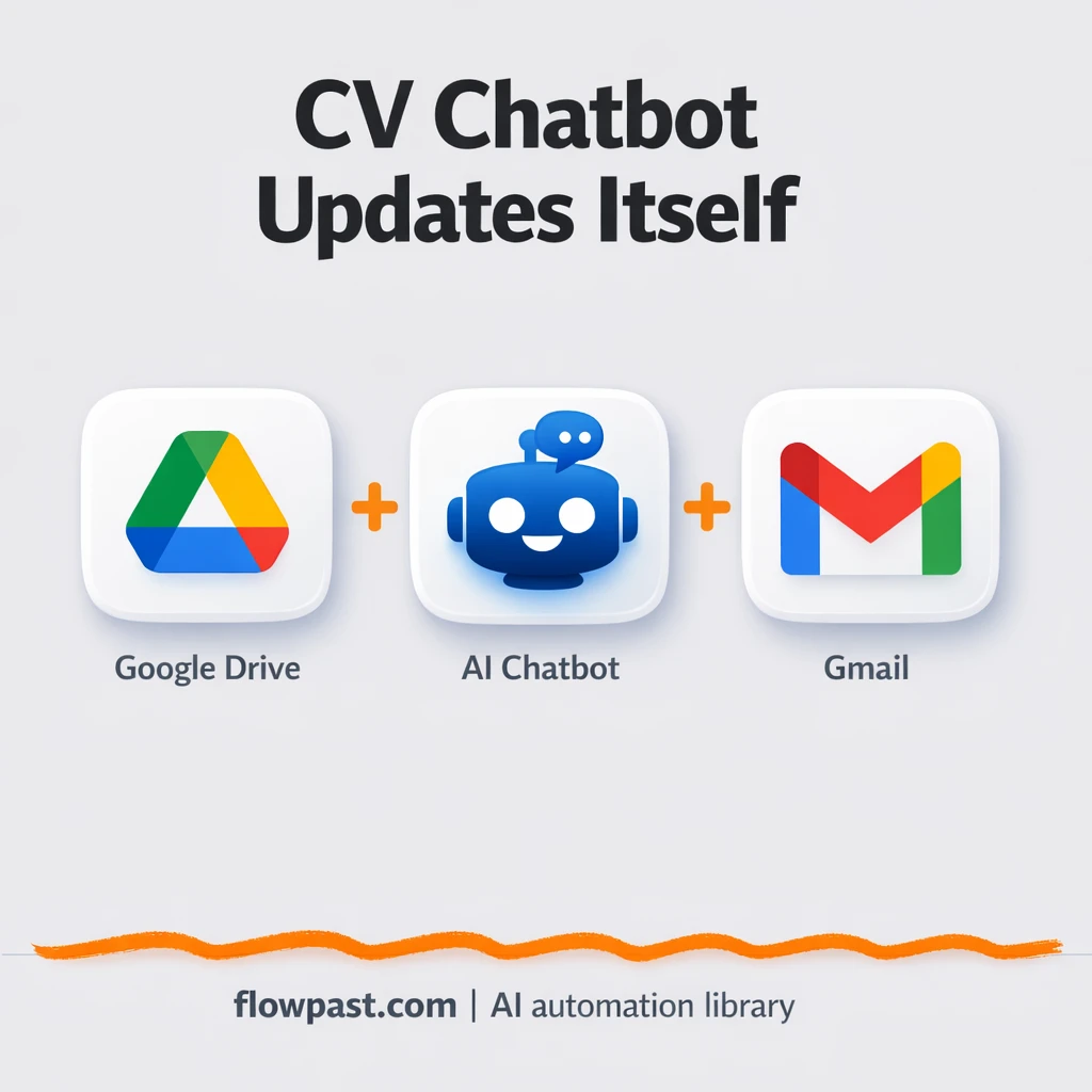 Google Drive + Gmail: your CV answers questions for you - n8n workflow automation template