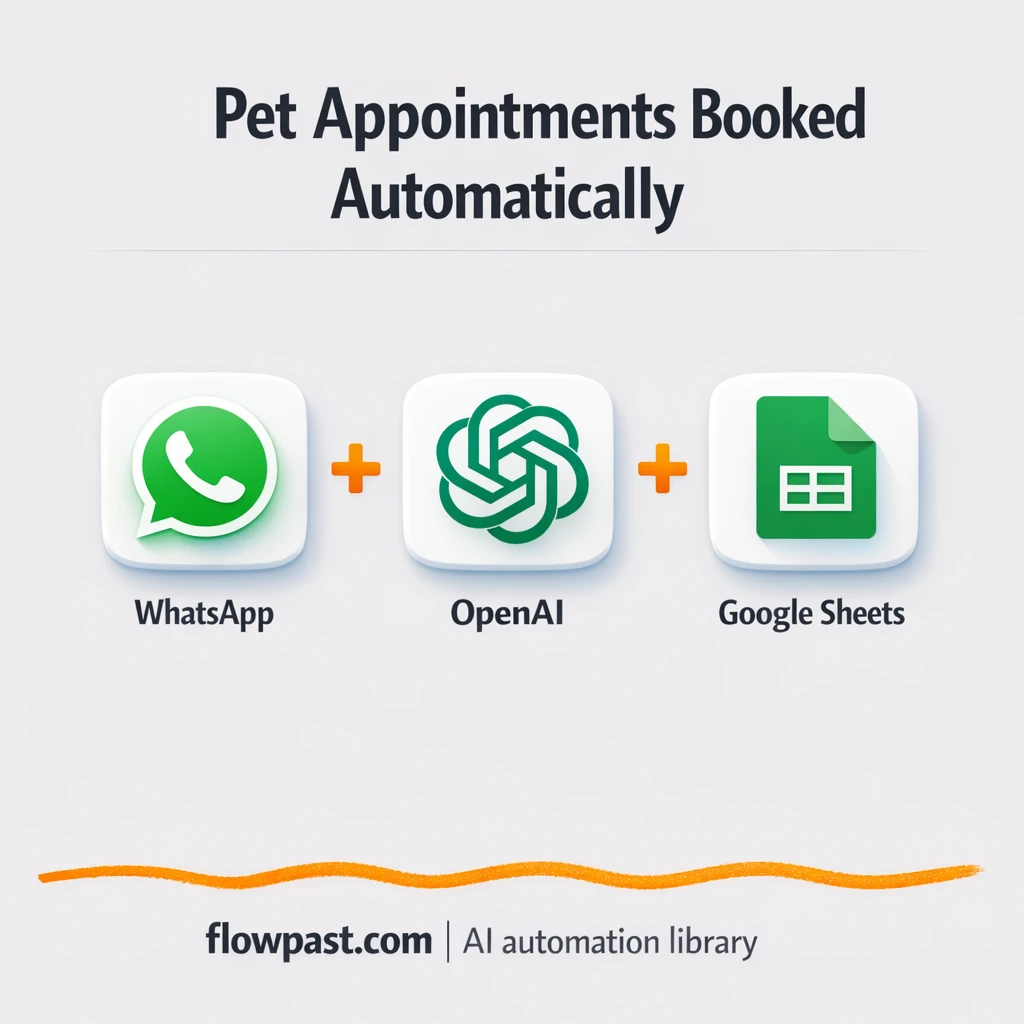 WhatsApp + Google Sheets, bookings logged and answered - n8n workflow automation template