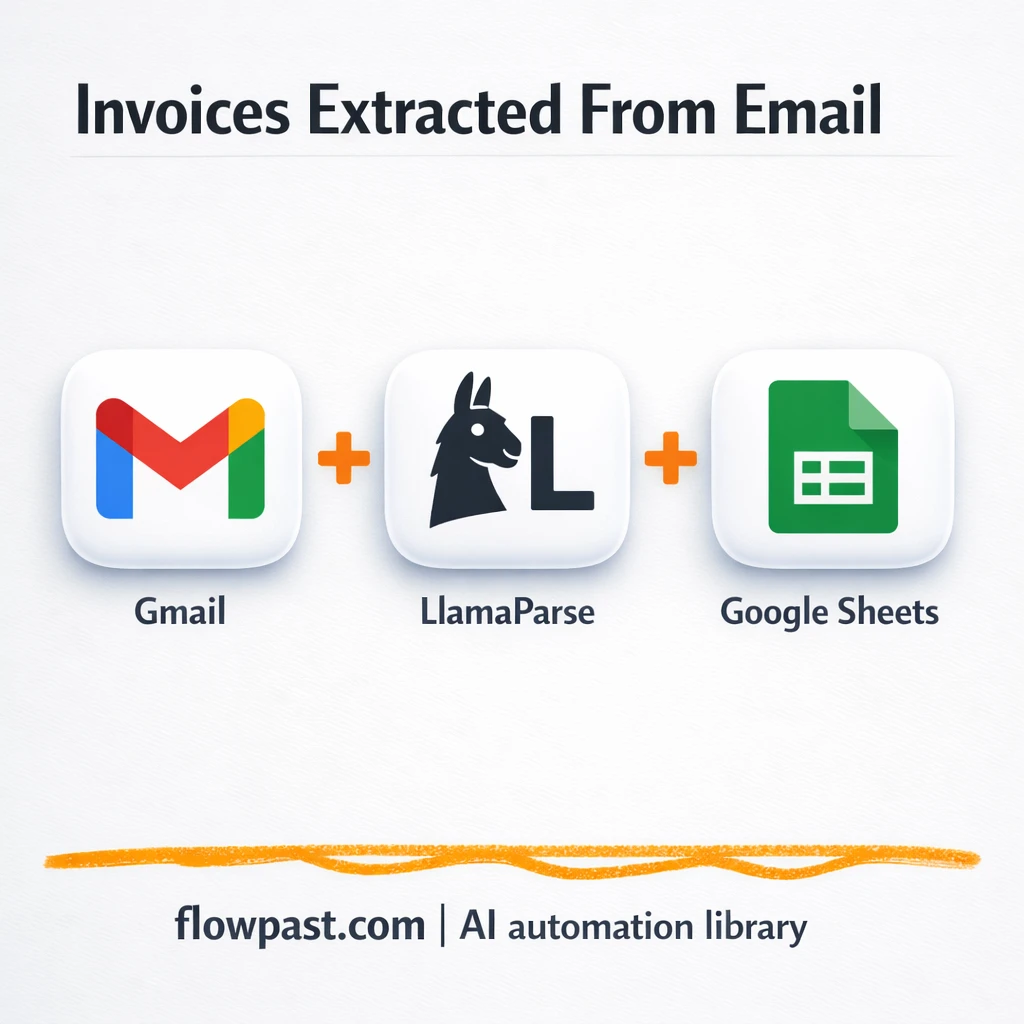 Gmail to Google Sheets, invoices logged and filed - n8n workflow automation template