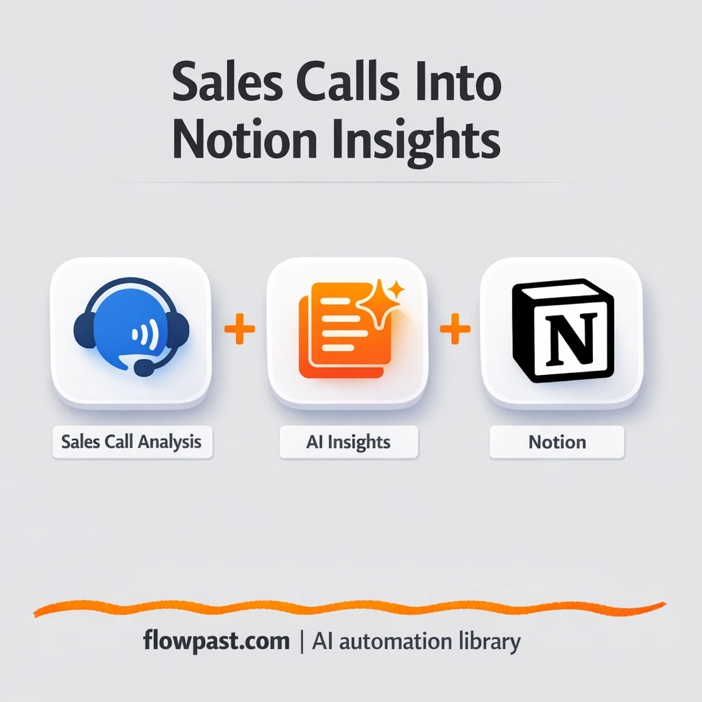 Gong to Notion, sales call feedback you can search - n8n workflow automation template