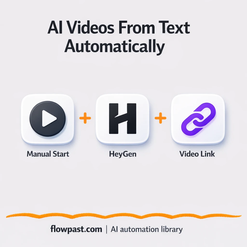 HeyGen + Google Sheets: avatar video links logged - n8n workflow automation template