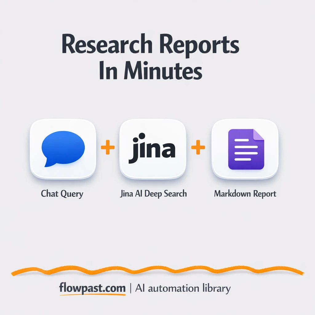 Jina AI to Google Docs, clean research briefs fast - n8n workflow automation template