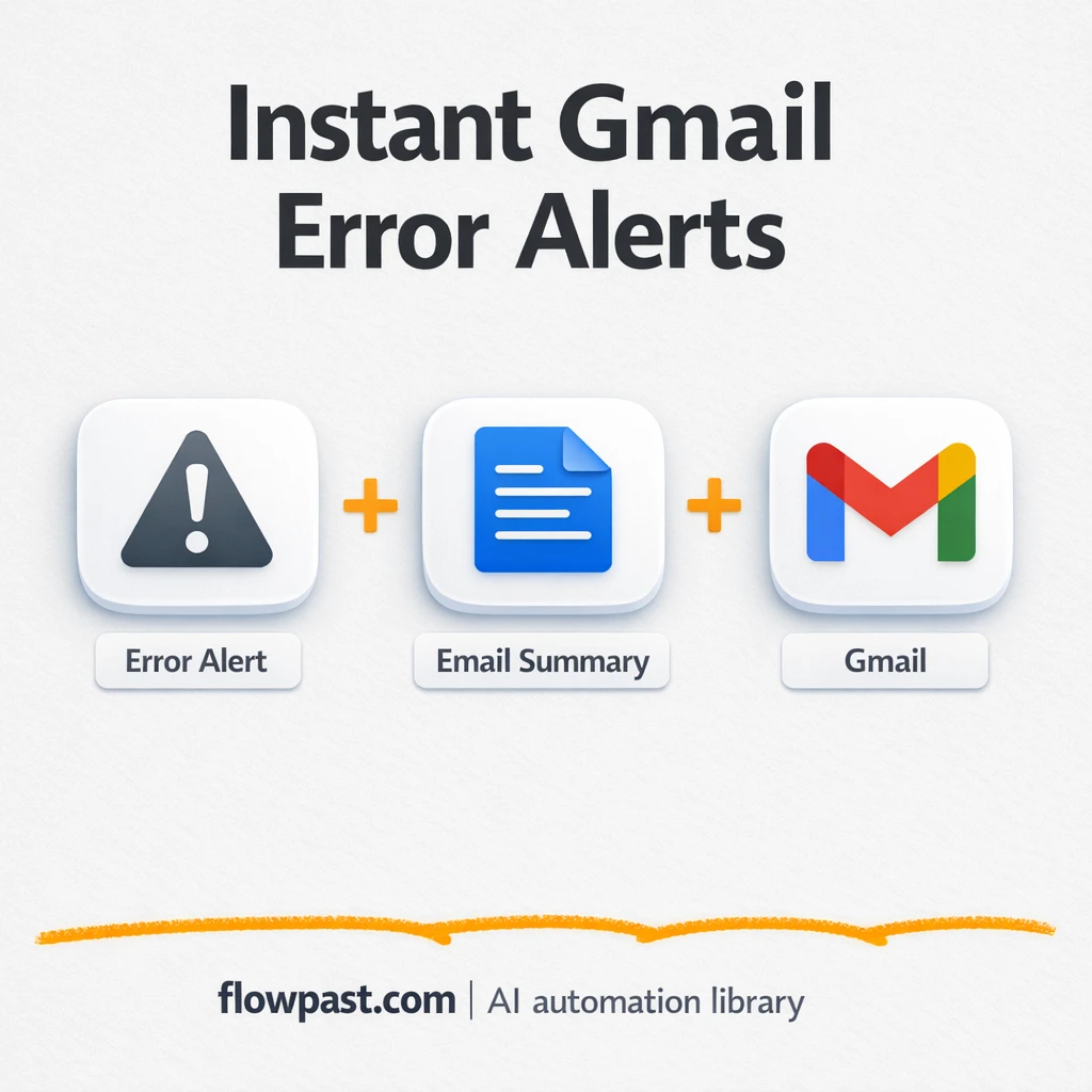 Gmail alerts that catch failures before they spread - n8n workflow automation template