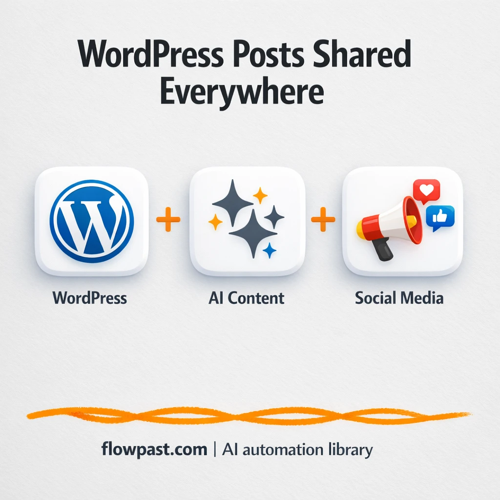 WordPress to Google Sheets, social posts shipped - n8n workflow automation template