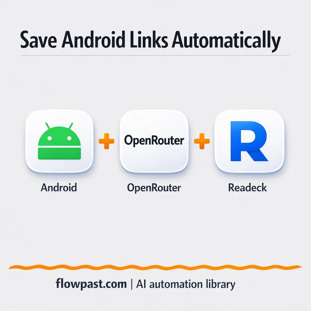 Android to Readeck, bookmarks tagged and searchable - n8n workflow automation template