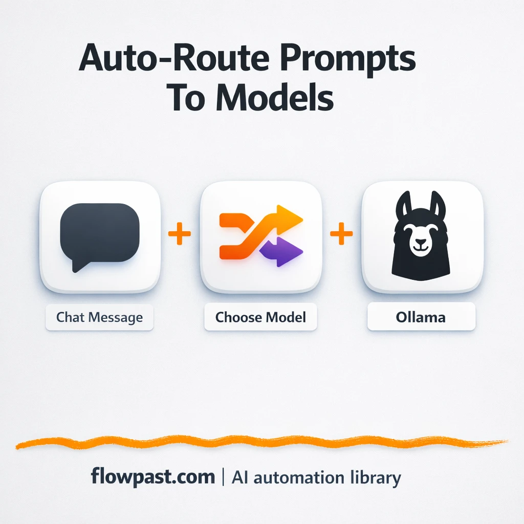 Ollama + Slack: one assistant, right model every time - n8n workflow automation template