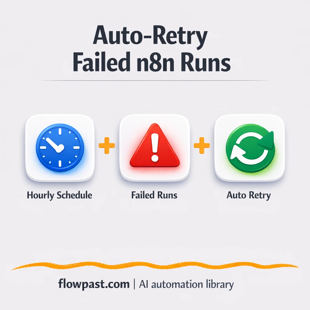 Slack alerts for failed runs, retries handled quietly - n8n workflow automation template