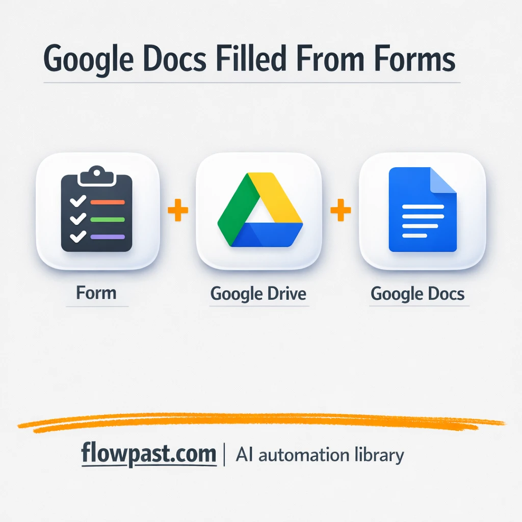 Google Forms to Google Docs, contracts filled fast - n8n workflow automation template