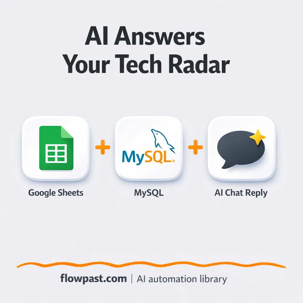 Google Sheets + Slack: a tech radar everyone trusts - n8n workflow automation template