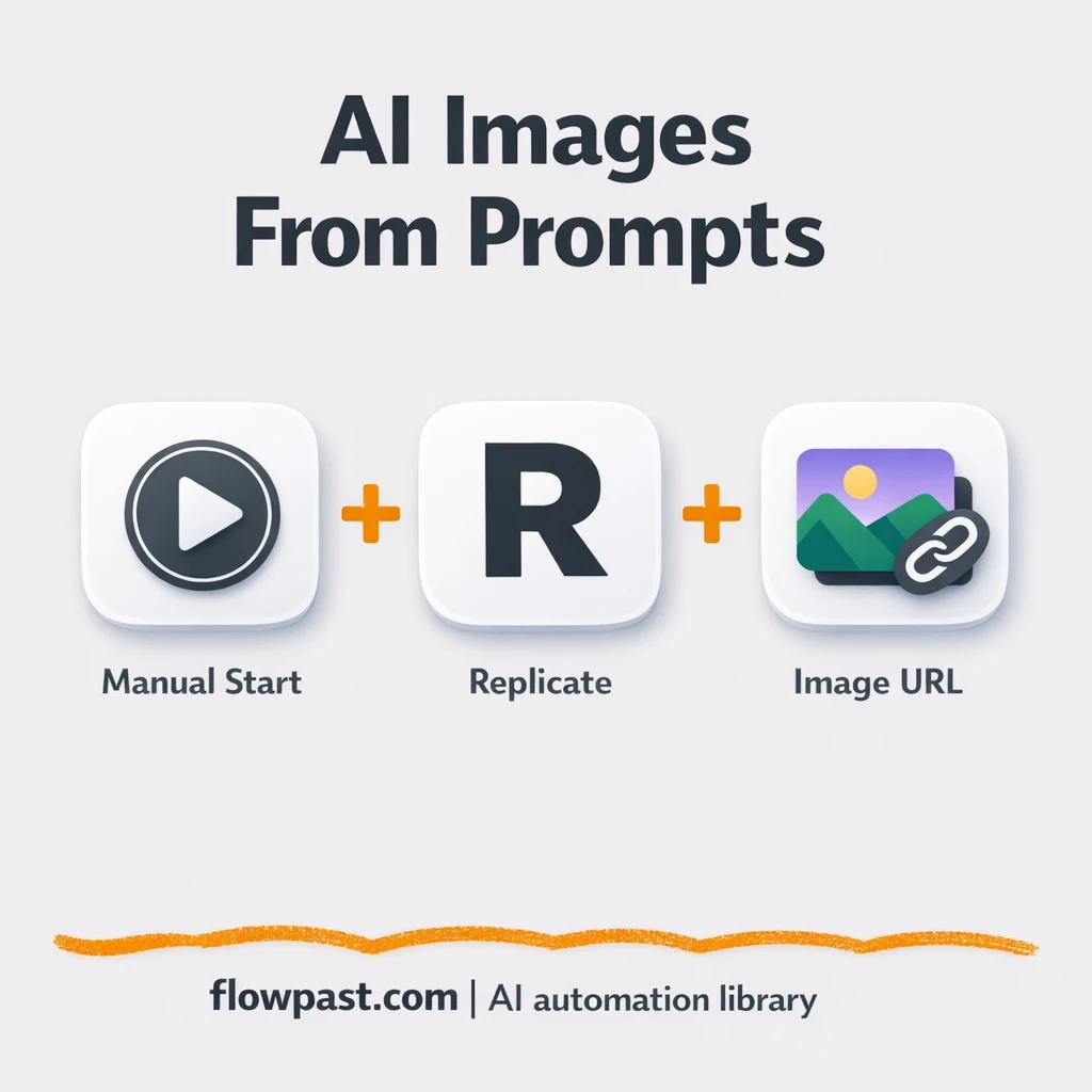 Replicate + Google Sheets: image links logged clean - n8n workflow automation template