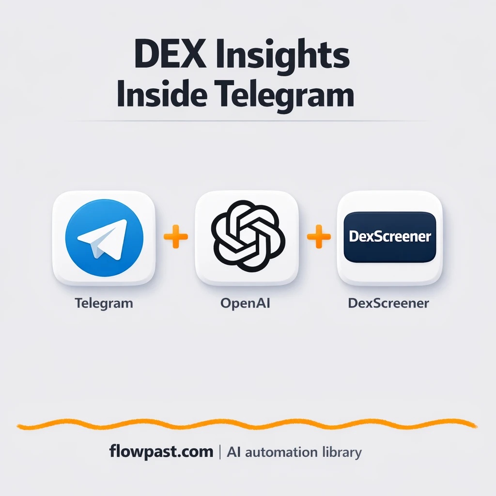 DexScreener meets Telegram for instant token summaries - n8n workflow automation template