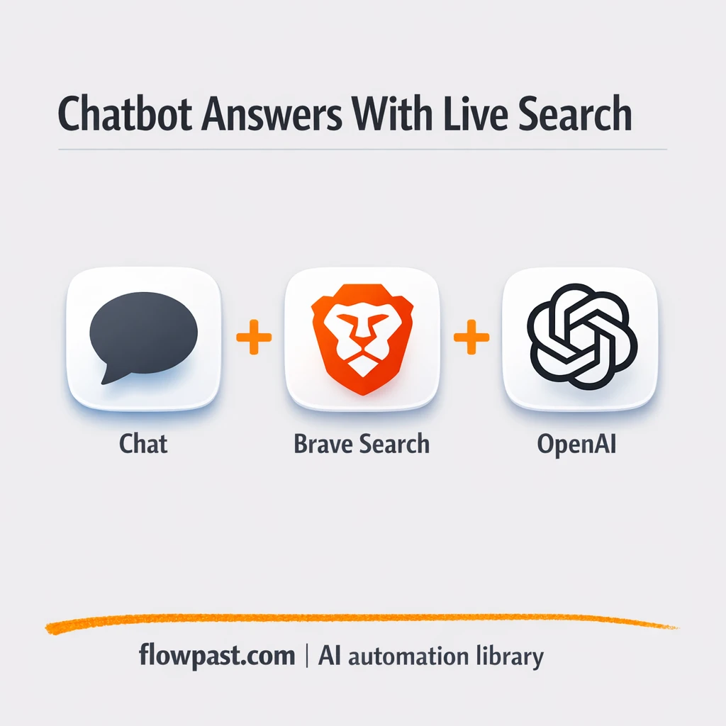 Brave Search + OpenAI: faster support replies - n8n workflow automation template