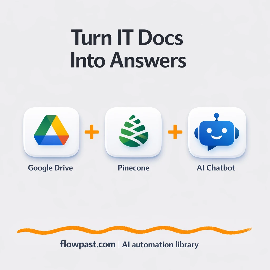 Google Drive + Pinecone: instant answers from PDFs - n8n workflow automation template