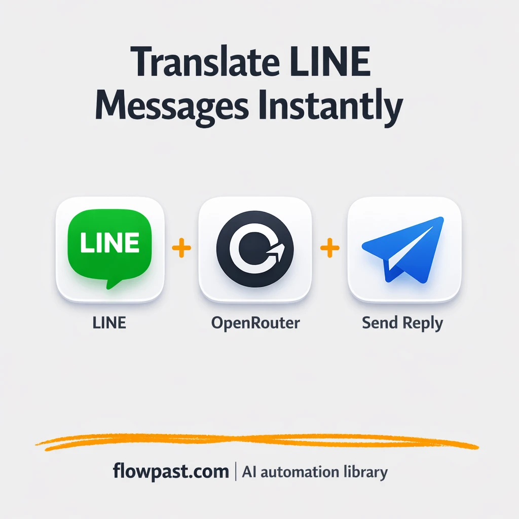 LINE + OpenRouter: instant replies with pinyin - n8n workflow automation template