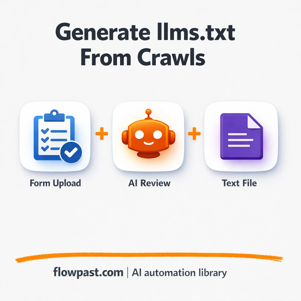 Screaming Frog + OpenAI: clean llms.txt from crawls - n8n workflow automation template