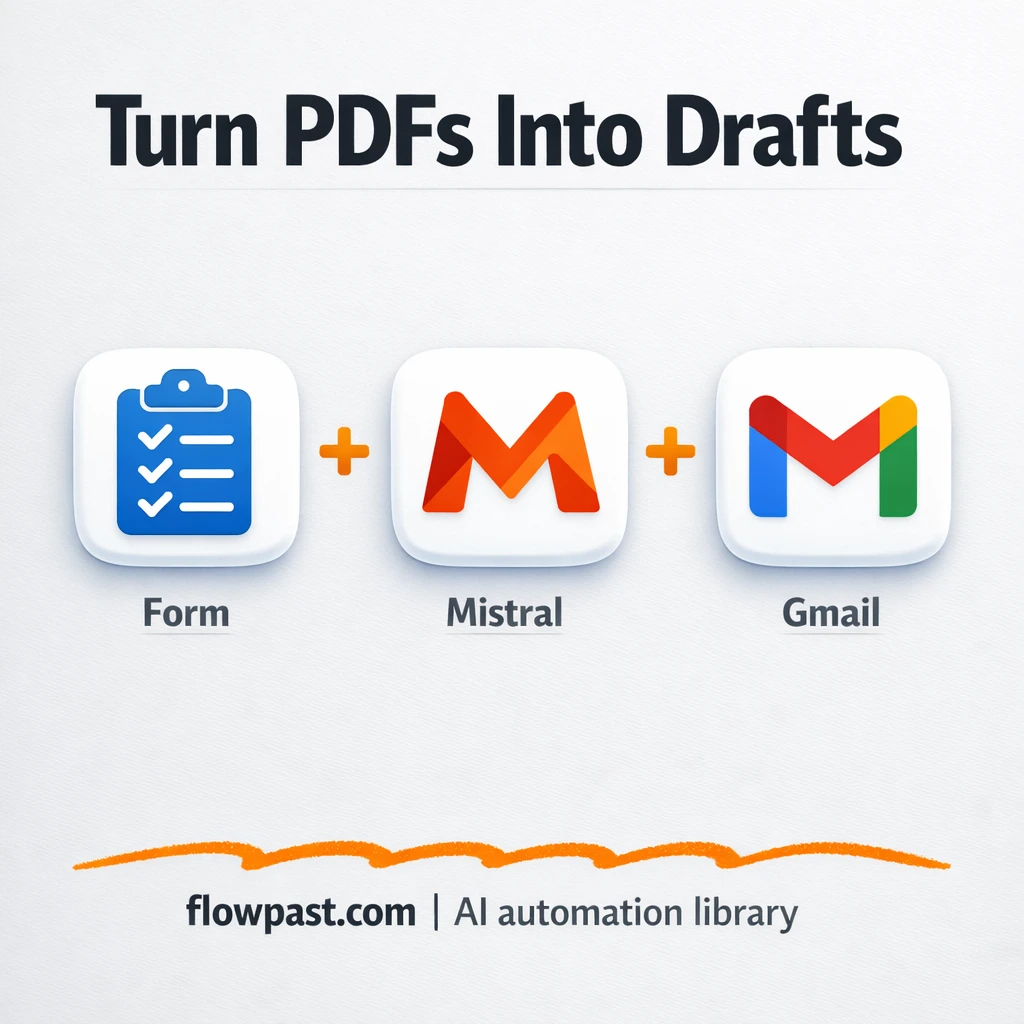 Mistral OCR + Gmail: PDFs turned into newsletters - n8n workflow automation template