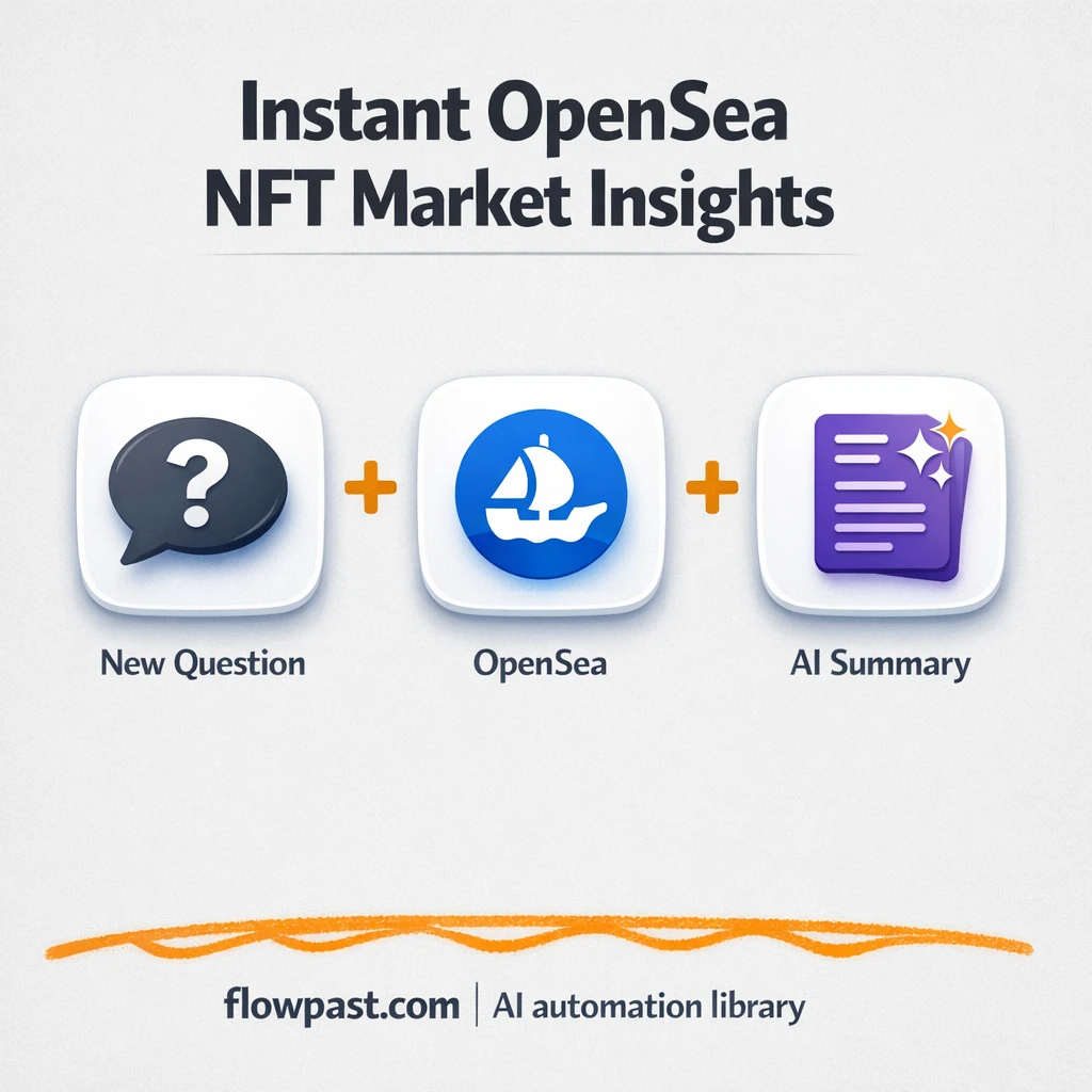 Telegram + OpenSea: NFT insights you can act on - n8n workflow automation template