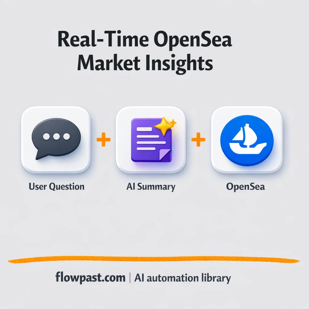 OpenSea to Telegram, instant NFT listing and offer checks - n8n workflow automation template