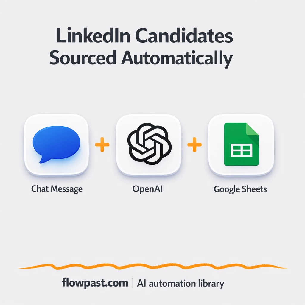 LinkedIn to Google Sheets, sourcing lists done for you - n8n workflow automation template