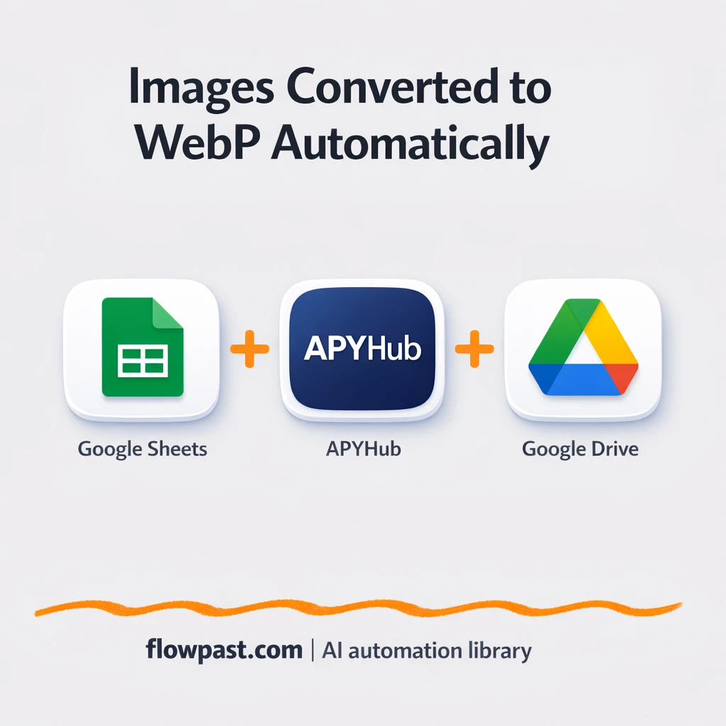 Google Sheets to Google Drive, WebP images ready - n8n workflow automation template
