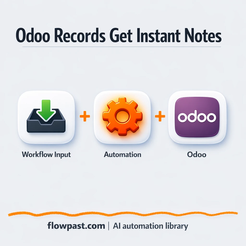 Slack to Odoo, notes logged on every key update - n8n workflow automation template