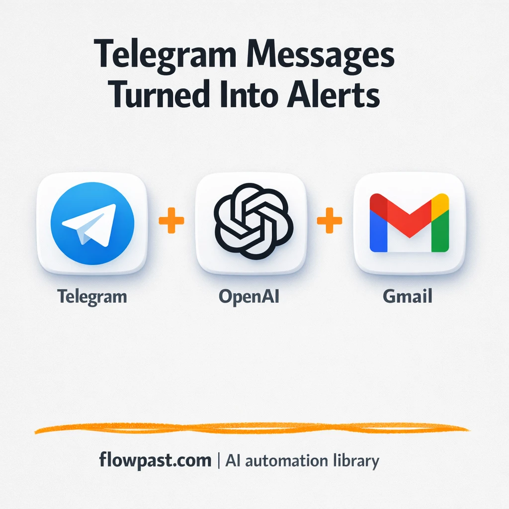 Telegram + Gmail: catch urgent messages fast - n8n workflow automation template
