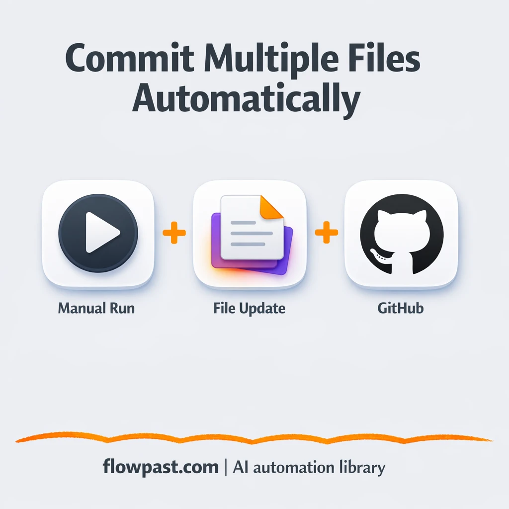 GitHub + Google Drive: batch commits in one update - n8n workflow automation template