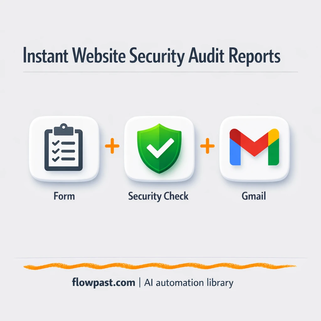 OpenAI + Gmail: client-ready website security reports - n8n workflow automation template