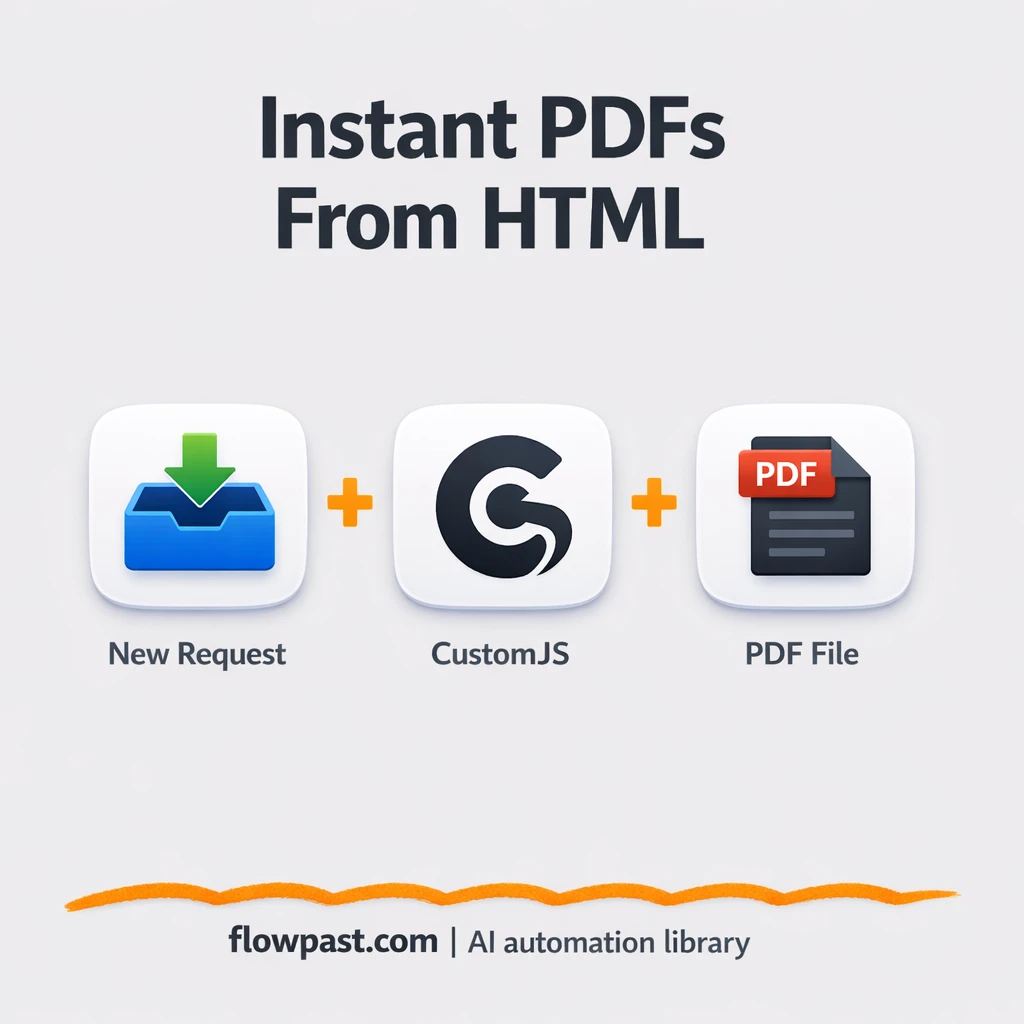 CustomJS + Google Drive: branded PDFs on demand - n8n workflow automation template