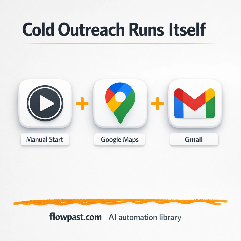 Google Maps to Gmail, personalized cold outreach - n8n workflow automation template