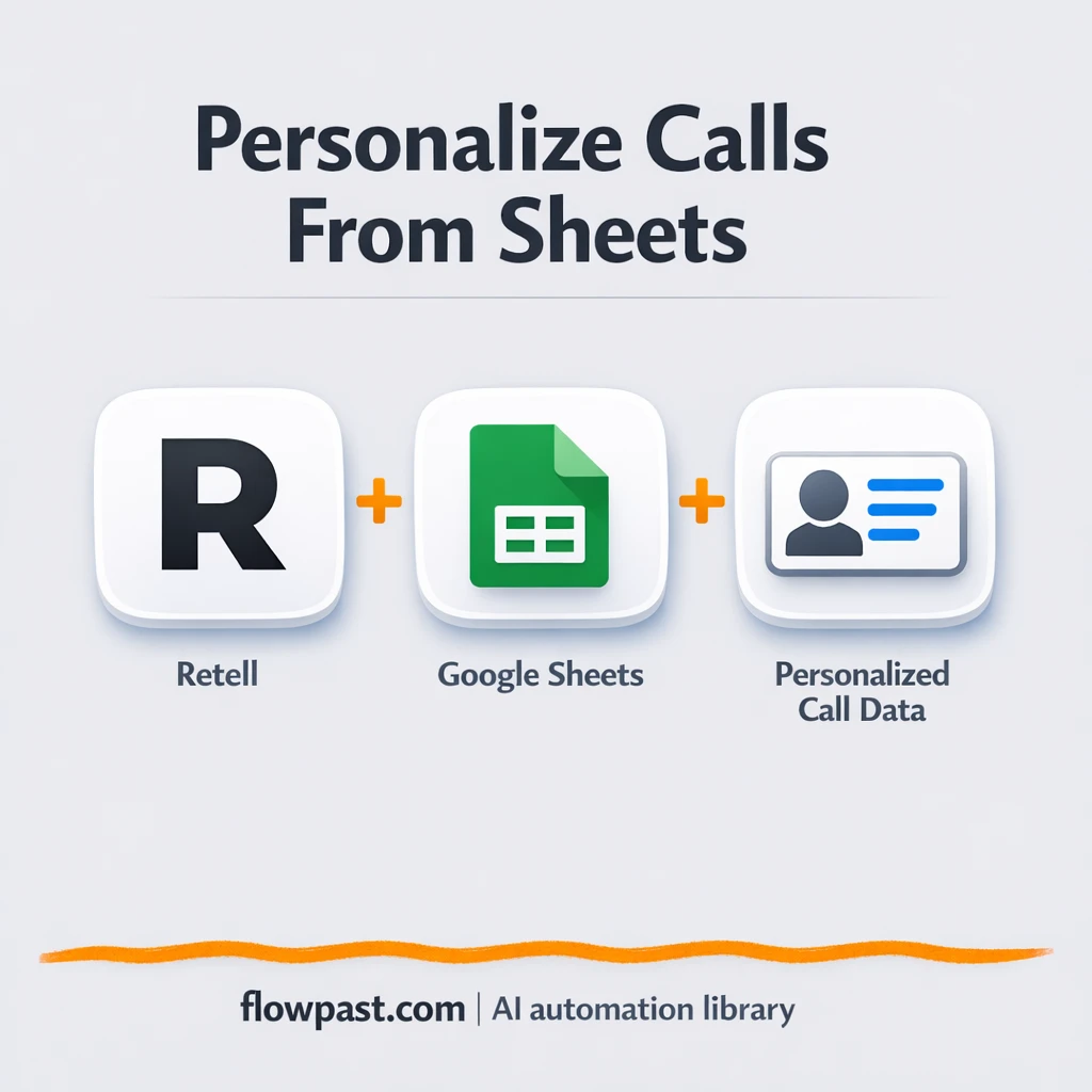Retell + Google Sheets: personalize every caller - n8n workflow automation template