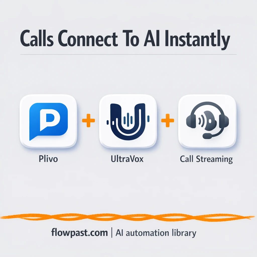 Plivo + UltraVox: calls join cleanly, every time - n8n workflow automation template