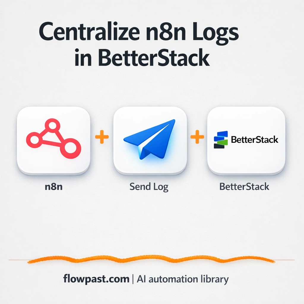 BetterStack + Slack: searchable error logs in one place - n8n workflow automation template